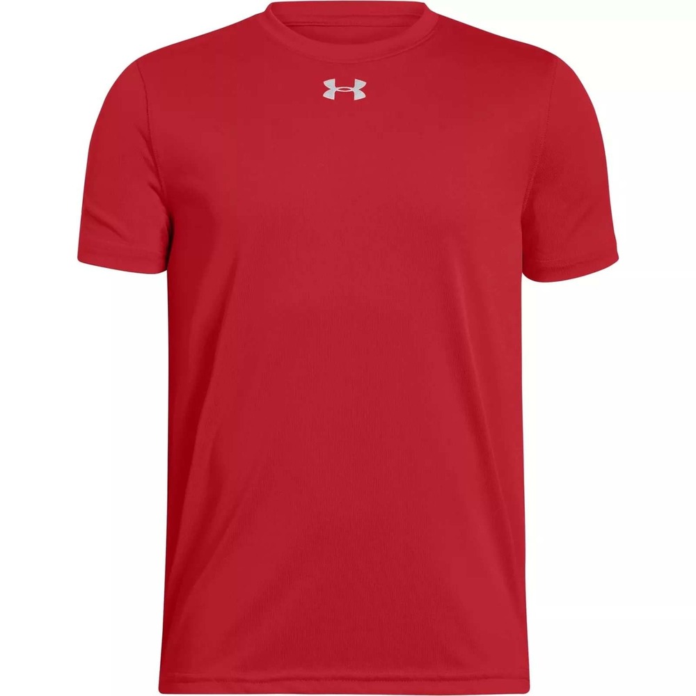NWT Under Armour Sz S Red Boy's HeatGear Locker T-Shirt